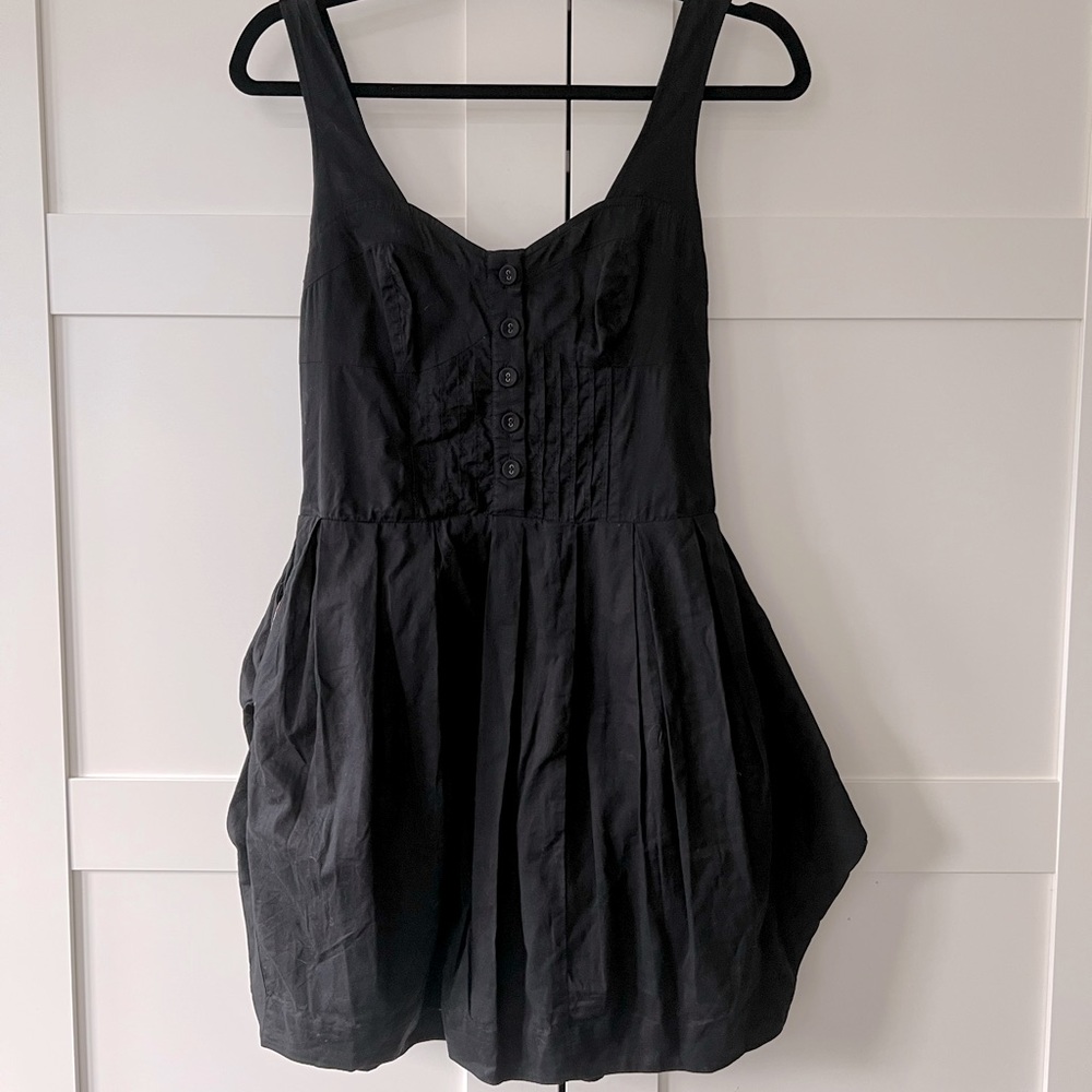 Maeve Black Mini Dress with Pockets